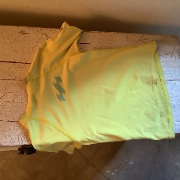 billabong Billie Girls Rashgaurd swim top Small yellow - Picture 6 of 10